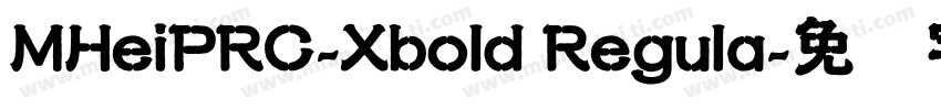 MHeiPRC-Xbold Regula字体转换